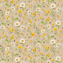 TT You Are My Sunshine Tossed Daisies - CD3884-TAN - Cotton Fabric