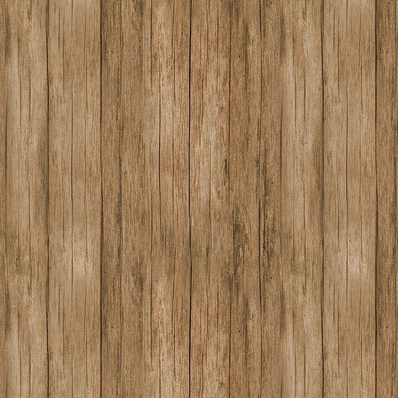 TT You Are My Sunshine Wood Grain Texture - CD3886-BROWN - Cotton Fabric