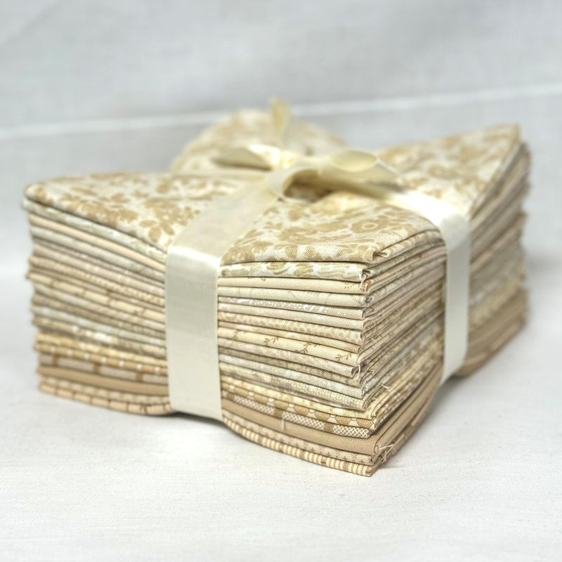 Tan Fat Quarter Bundle - 20 Fat Quarters - Precut