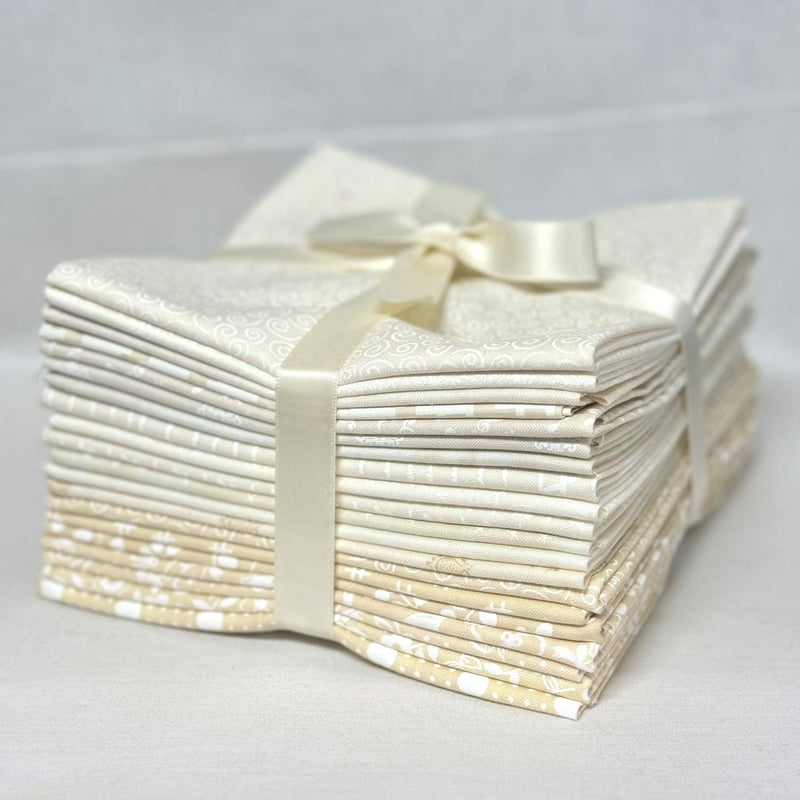 Tone on Tone Cream Fat Quarter Bundle - 20 Fat Quarters - Precut