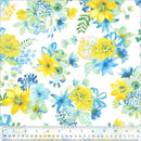 WHM Buttercup Gather - 54020-2 White - Cotton Fabric