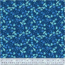 WHM Buttercup Petite Blooms - 54023-1 Navy - Cotton Fabric