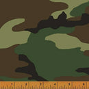 WHM Camo Woodland Camo - 36383-1 Green - Cotton Fabric