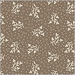 WHM Circa: Onyx Posy - 54342-4 Walnut - Cotton Fabric