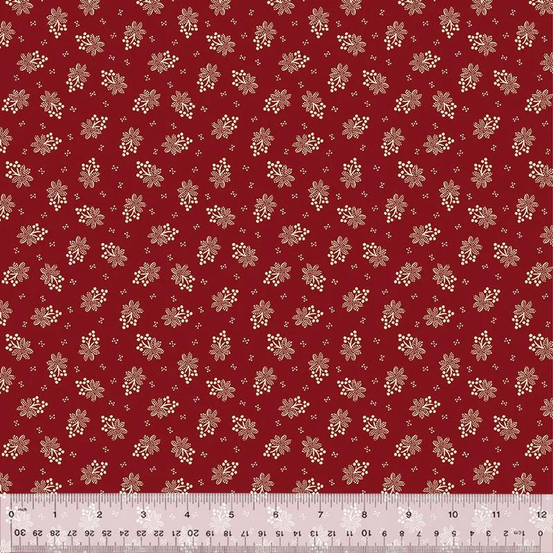 WHM Circa: Turkey Red Bouquet - 54734-1 Turkey Red - Cotton Fabric