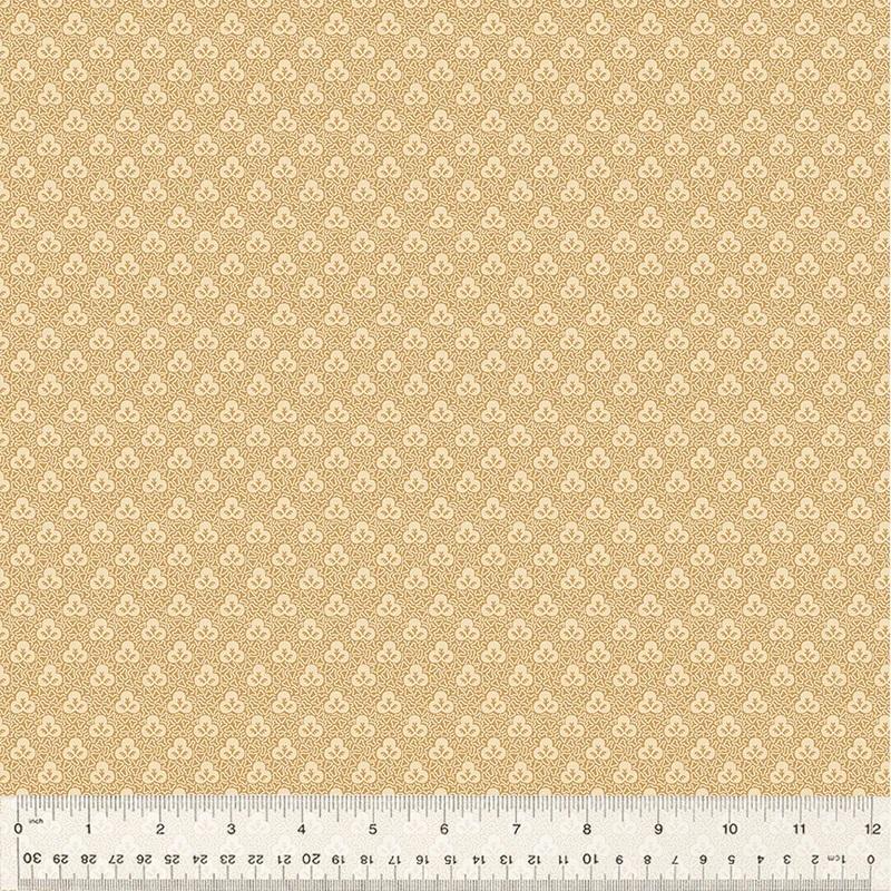 WHM Circa: Turkey Red Clover - 54729-5 Gold - Cotton Fabric