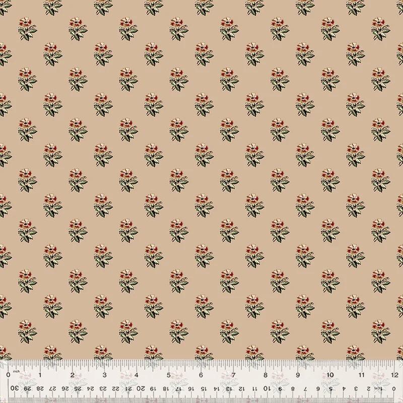 WHM Circa: Turkey Red Corsage - 54731-3 Tan - Cotton Fabric