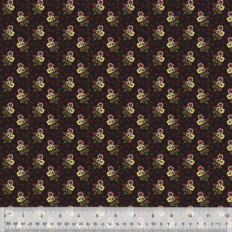 WHM Circa: Turkey Red Picnic - 54732-2 Black - Cotton Fabric