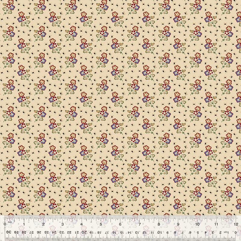 WHM Circa: Turkey Red Picnic - 54732-4 Cream - Cotton Fabric