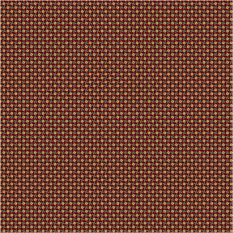 WHM Circa: Turkey Red Pinwheels - 54735-1 Turkey Red - Cotton Fabric