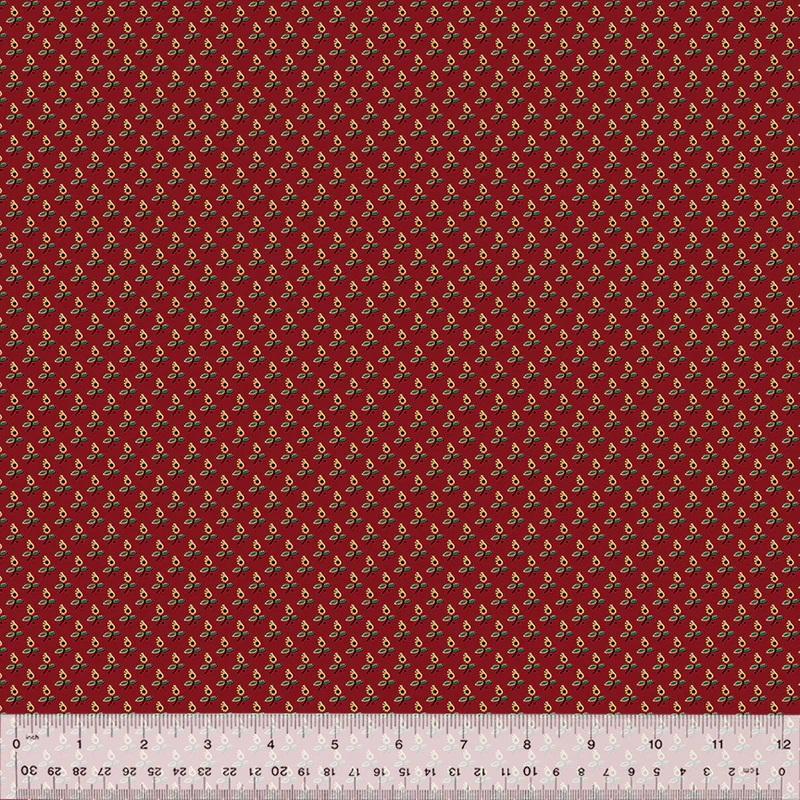 WHM Circa: Turkey Red Prairie - 54733-1 Turkey Red - Cotton Fabric