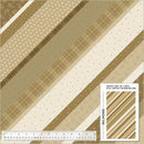 WHM Creme de la Creme Strip Starter - 53802D-4 Au Lait - Cotton Fabric