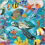 WHM Deep Sea Deep Sea Harmony - 54328-1 Crystal Clear - Cotton Fabric