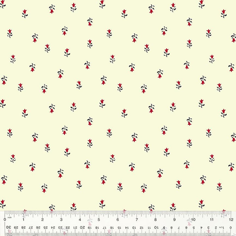 WHM Duchess Ditsy Drop - 54579-5 Ecru - Cotton Fabric