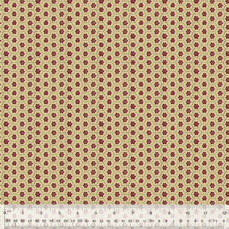 WHM Duchess Floral Mesh - 54581-4 Parchment - Cotton Fabric