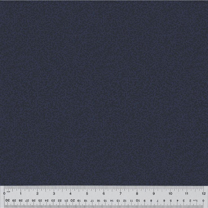 WHM Duchess Twiggy - 54580-2 Navy - Cotton Fabric