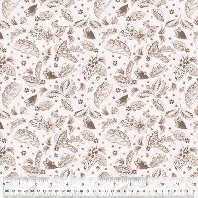 WHM Dwell Plush Paisleys - 54740-1 Cream - Cotton Fabric