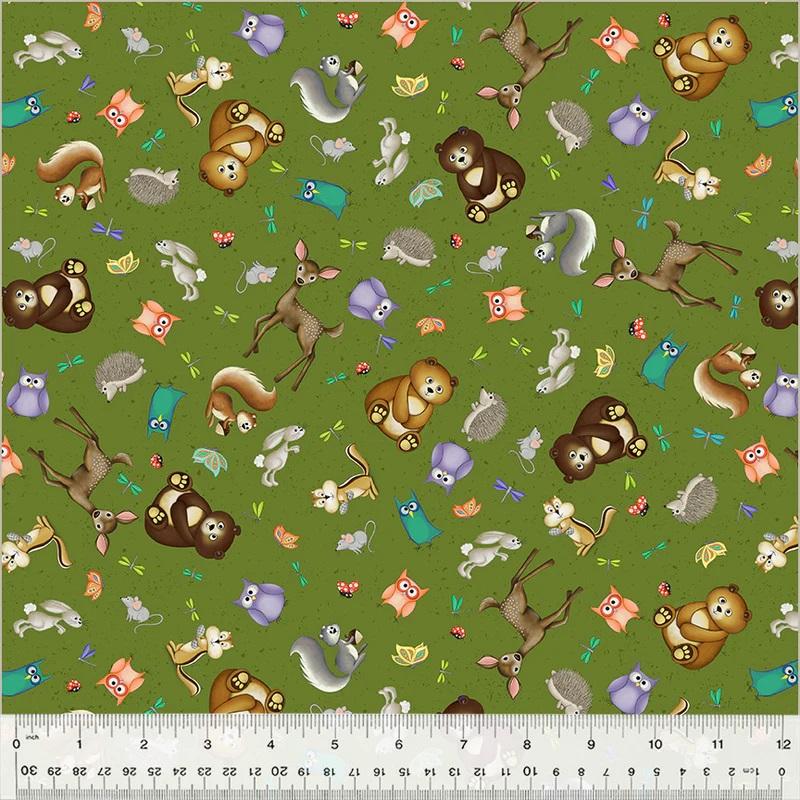 WHM Enchanted Woods Woodland Friends - 54521-1 Forest - Cotton Fabric