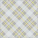 WHM Fanfare Bias Plaid - 54378-4 Grey - Cotton Fabric