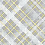 WHM Fanfare Bias Plaid - 54378-4 Grey - Cotton Fabric