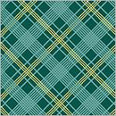 WHM Fanfare Bias Plaid - 54378-5 Emerald - Cotton Fabric