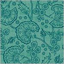WHM Fanfare Block Print - 54376-2 Jade - Cotton Fabric