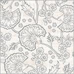 WHM Fanfare Block Print - 54376-3 Linen - Cotton Fabric