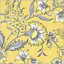 WHM Fanfare Jacobean Garden - 54374-1 Yellow - Cotton Fabric