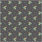 WHM Fanfare Petite Pickings - 54379-6 Charcoal - Cotton Fabric