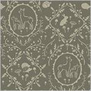 WHM Forest Tales Dainty Damask - 54442-4 Mushroom - Cotton Fabric