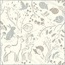 WHM Forest Tales Forest Floor - 54441-2 Ivory - Cotton Fabric