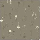 WHM Forest Tales Happy Caps - 54444-7 Bark - Cotton Fabric