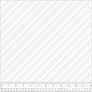 WHM Frosting Bias Stripe - 54598-1 White - Cotton Fabric