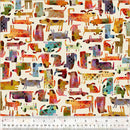 WHM Fur-ever Friends Dog Park - 54529D-3 Ivory - Cotton Fabric
