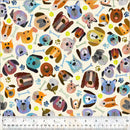 WHM Fur-ever Friends Man's Best Friend - 54531D-3 Ivory - Cotton Fabric
