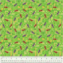 WHM Fur-ever Friends Mouse Play - 54532D-4 Green - Cotton Fabric