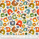 WHM Fur-ever Friends Silly Kitty - 54530D-3 Ivory - Cotton Fabric