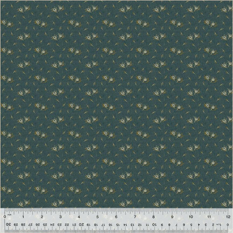 WHM Garden Tale Flower Bud - 51192A-7 Navy - Cotton Fabric