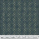 WHM Garden Tale Foulard Stripe - 51190A-7 Navy - Cotton Fabric