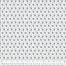 WHM Jasper Blue Calico - 54371-1 Ivory - Cotton Fabric