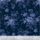 WHM Jasper Blue Flower Picking - 54367-2 Indigo - Cotton Fabric