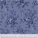 WHM Jasper Blue Flower Picking - 54367-3 Blue Iris - Cotton Fabric