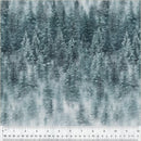 WHM Landscapes Misty Pines - 54406D-1 Mist - Cotton Fabric