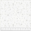WHM Meowy Christmas Twinkle - 54487-1 White - Cotton Fabric
