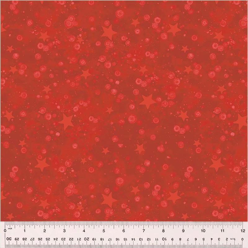 WHM Meowy Christmas Twinkle - 54487-5 Red - Cotton Fabric