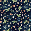 WHM Ocean Life Undersea Life - 54988-5 Deep - Cotton Fabric
