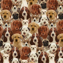 WHM One of a Kind Puppies - 50065D-X Multi - Cotton Fabric