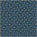 WHM Oxford Flower Drops - 53892-1 Blue - Cotton Fabric