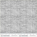 WHM Pen & Petal Herringbone - 54968-1 White - Cotton Fabric