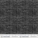 WHM Pen & Petal Herringbone - 54968-2 Black - Cotton Fabric